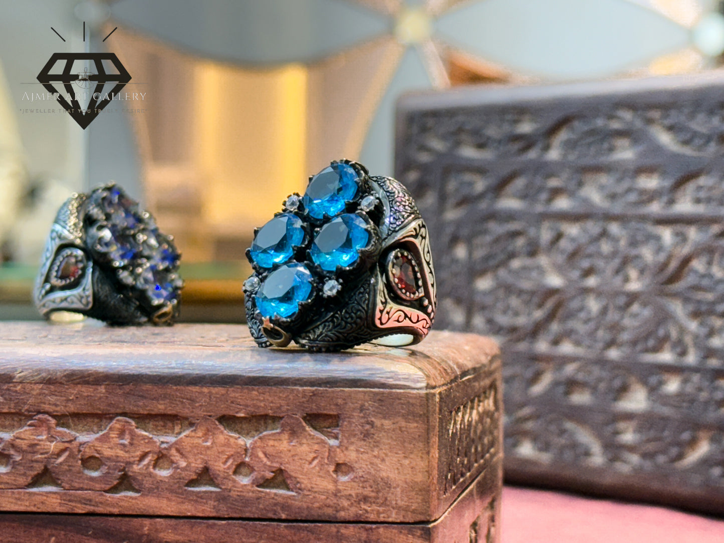 Blue Zirconia Ring