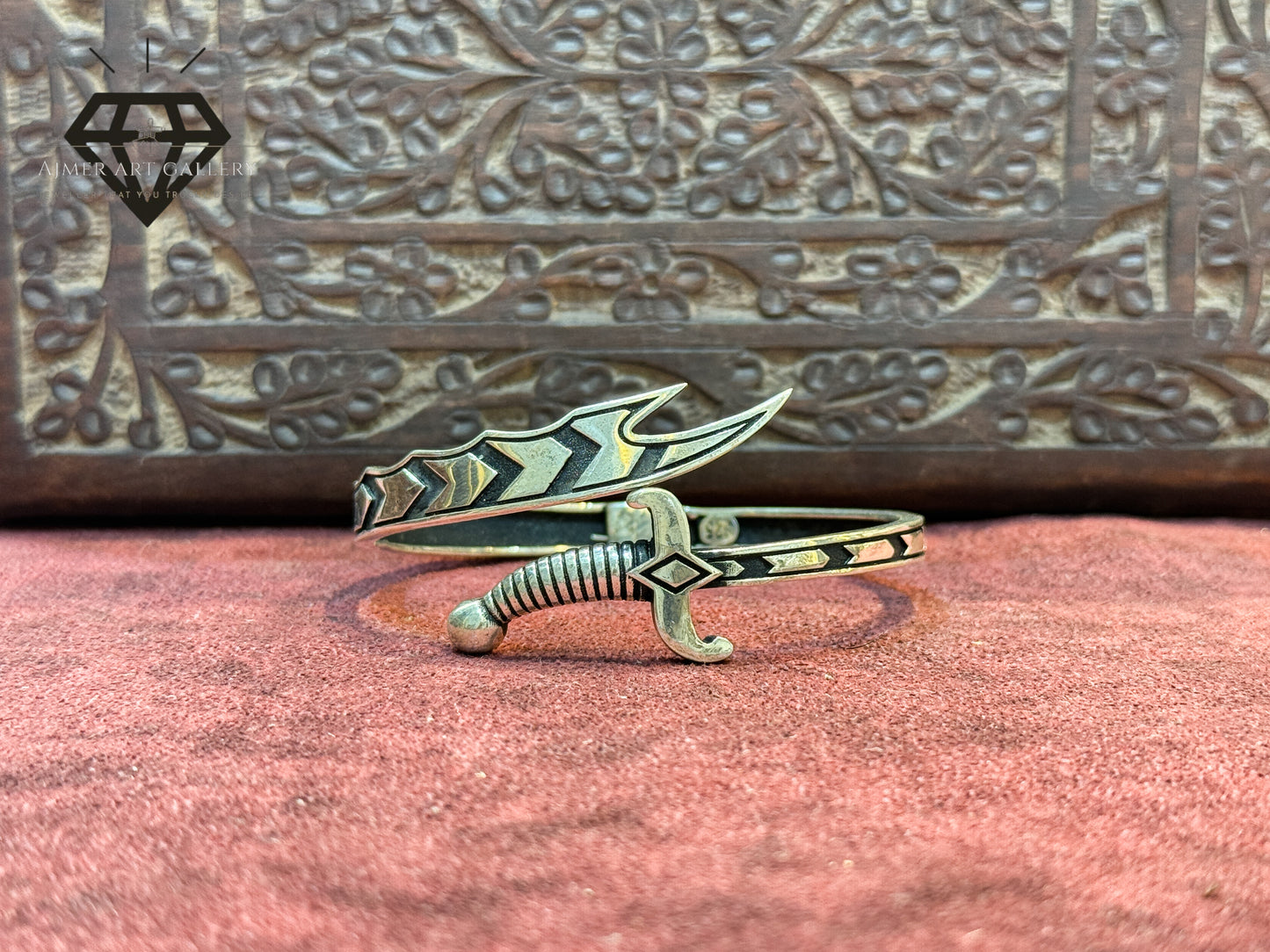 Zigzag Zulfikar Silver Kada