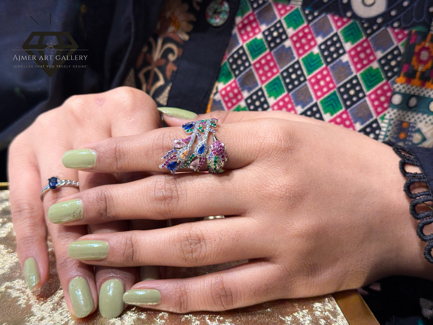 Pure 92.5 Italian Silver Ladies Ring