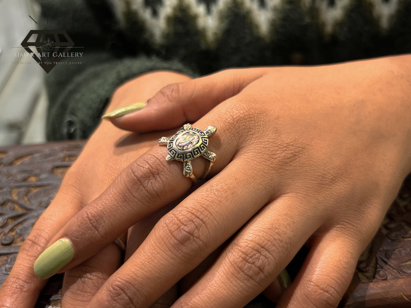 Elegant pure 92.5 Italian Silver Turtle Designer Ladies Ring Premium Daliy Wear Jewelry