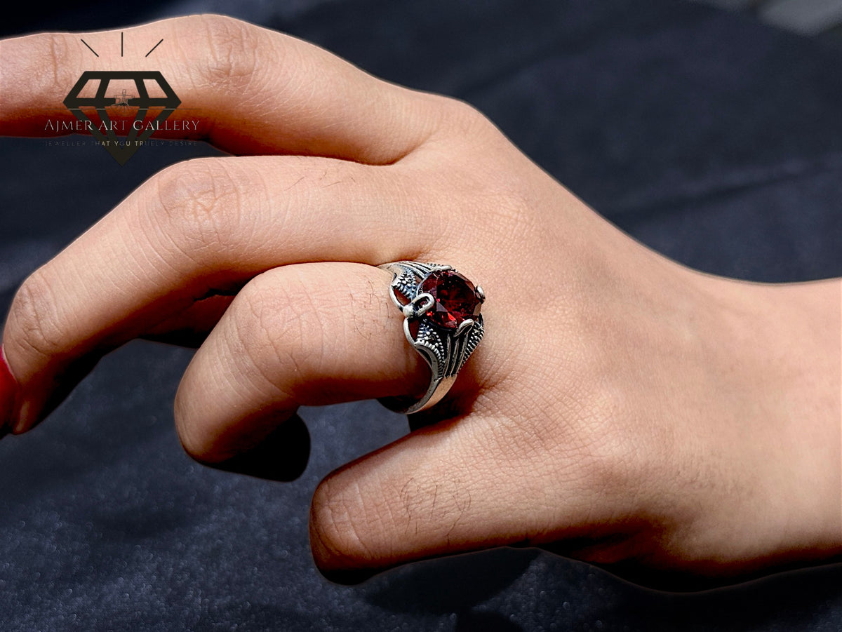 Red Diamond Couple Ring