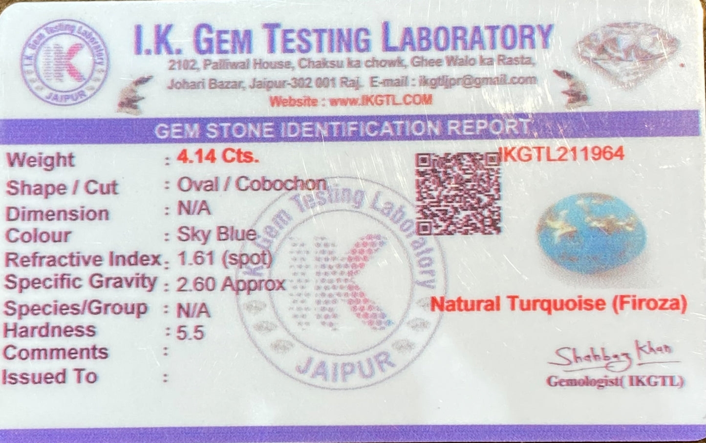 Natural Turqoise Firoza
