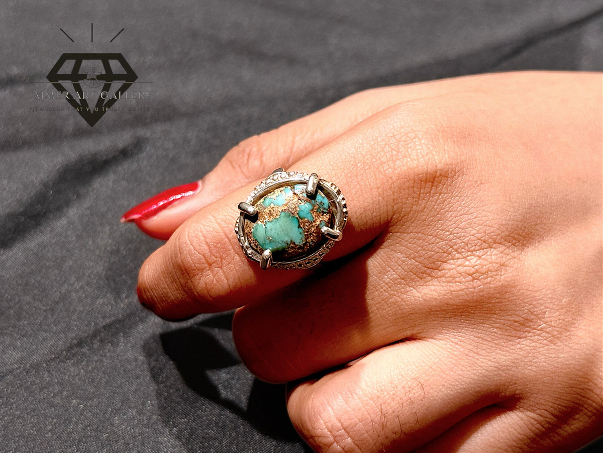 Feroza Stone Couple Ring