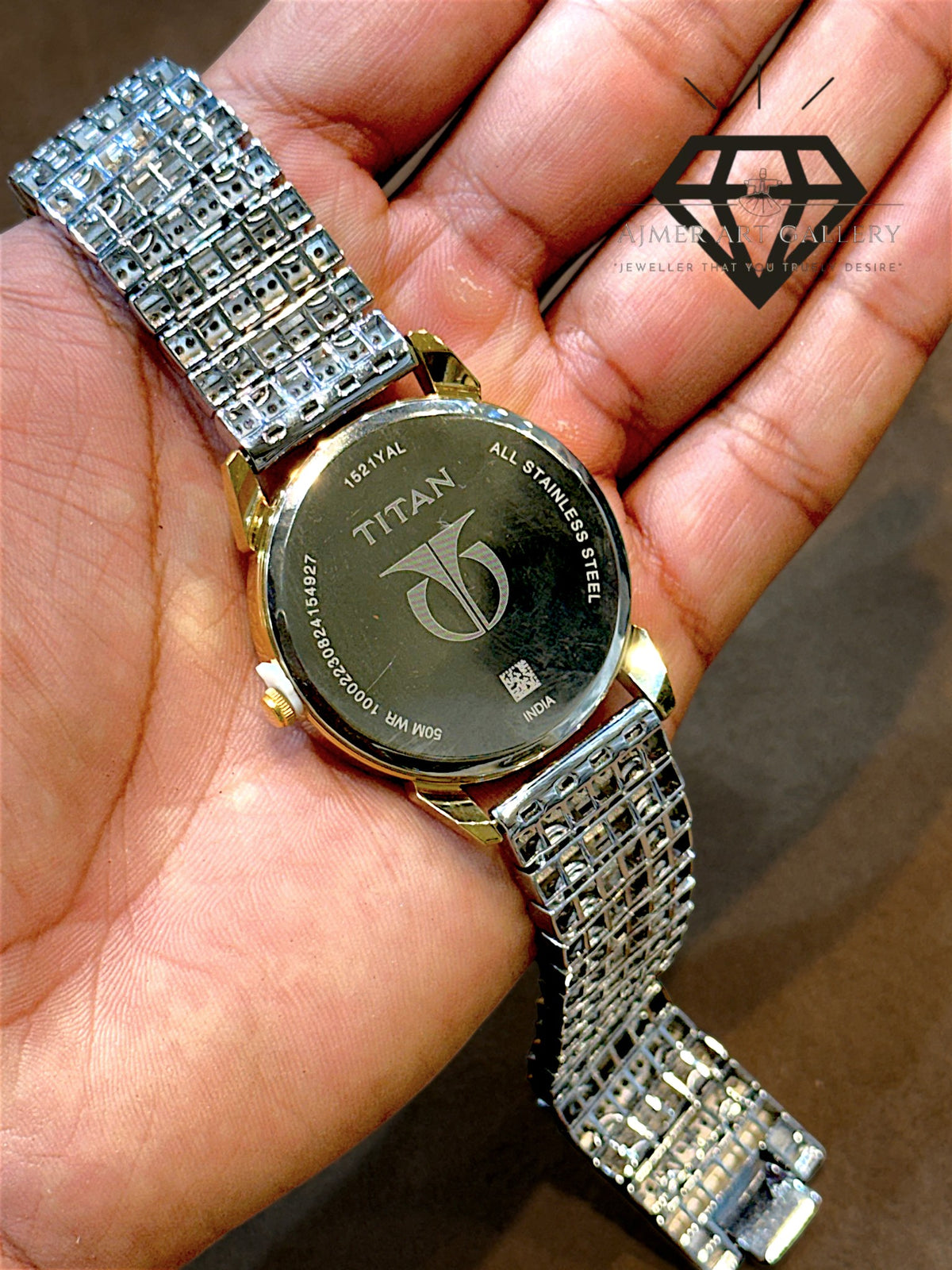 TITAN SILVER WATCH FOR MEN'S