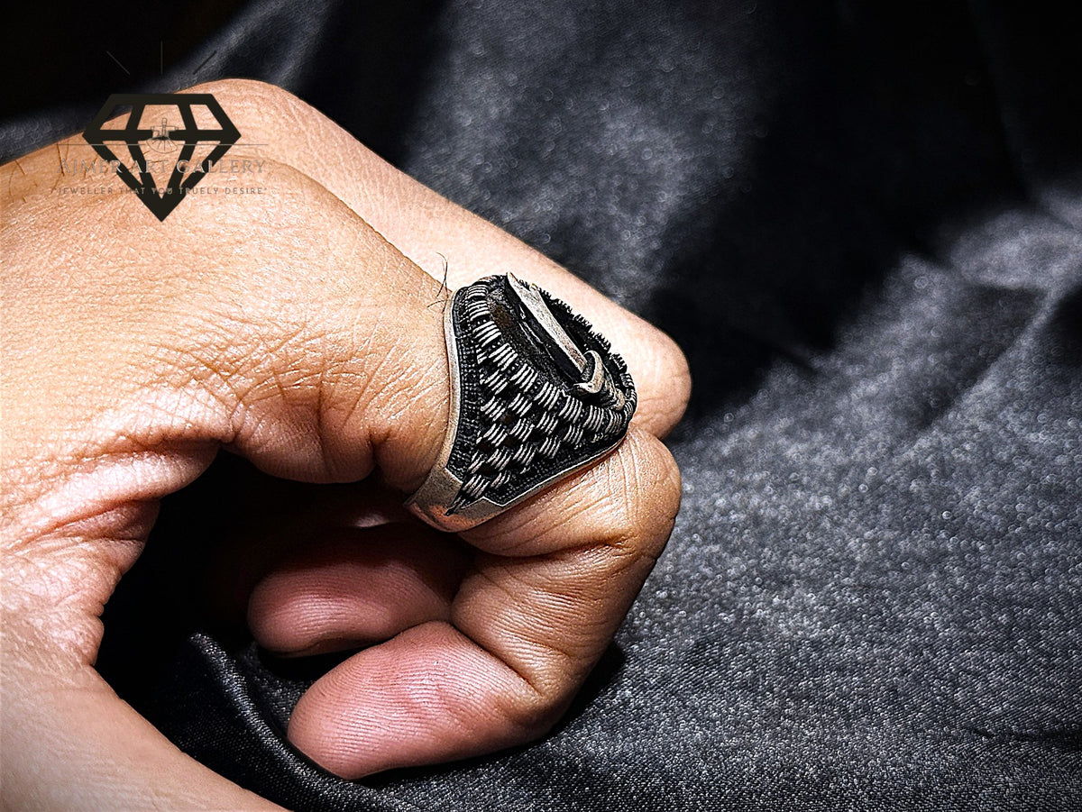 Black Diamond Zulfiqar Ring