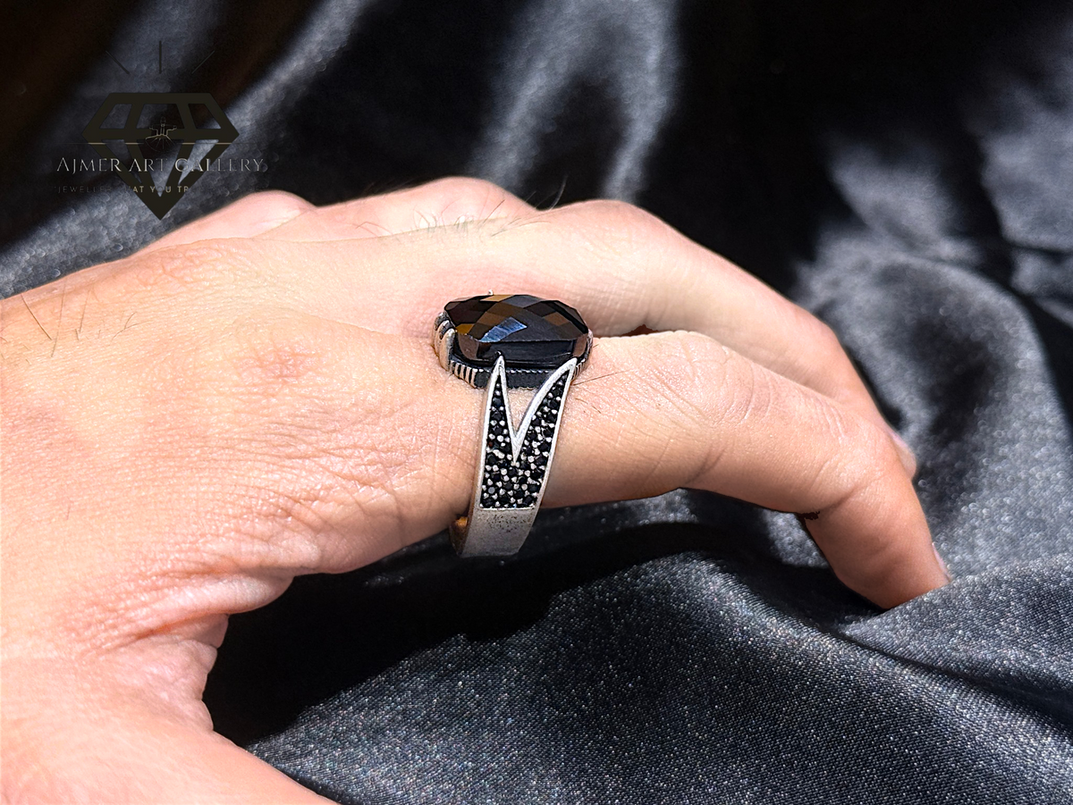 Black Diamond Zulfiqar Ring