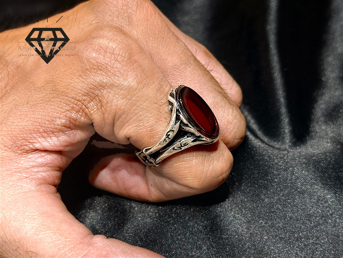 Red Diamond Zulfiqar Ring
