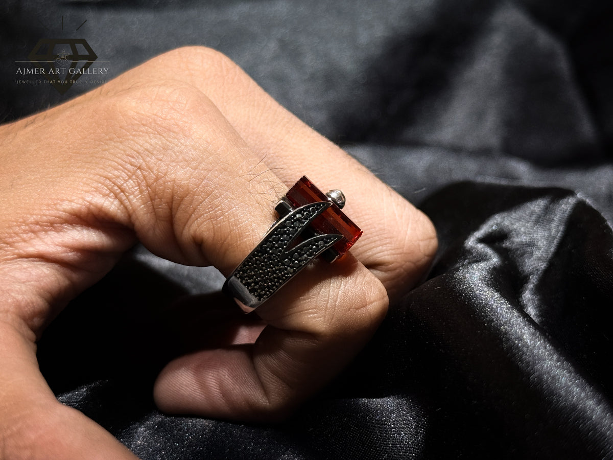 Red Diamond Zulfiqar Ring