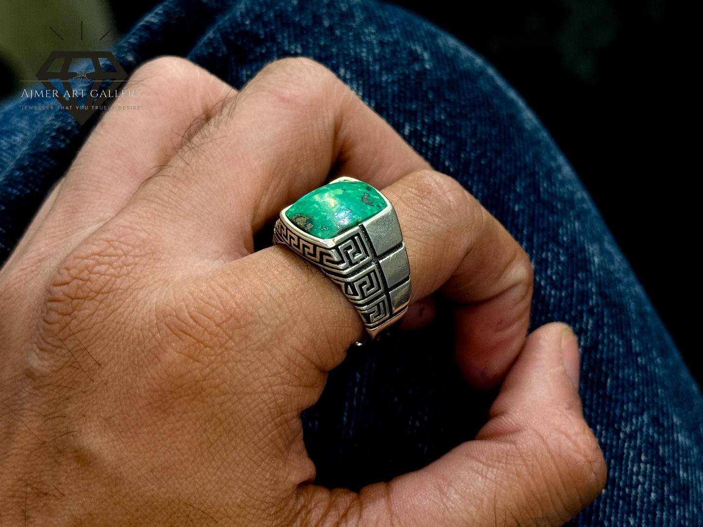 Hussaini Feroza / Turquoise Ring For Men