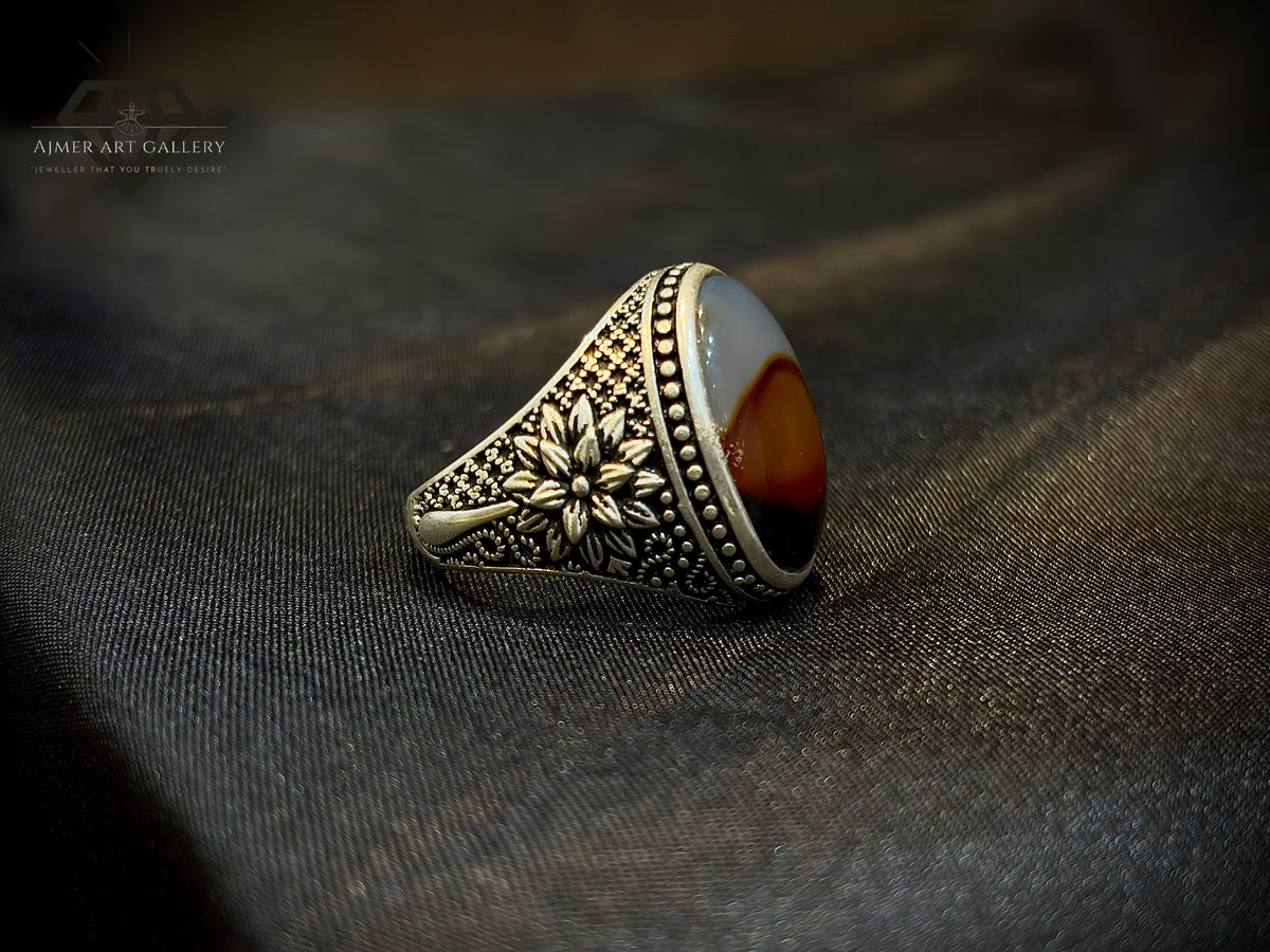 Yamni Aqeeq Ring