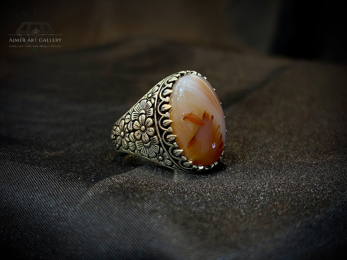 Yamni Aqeeq Ring