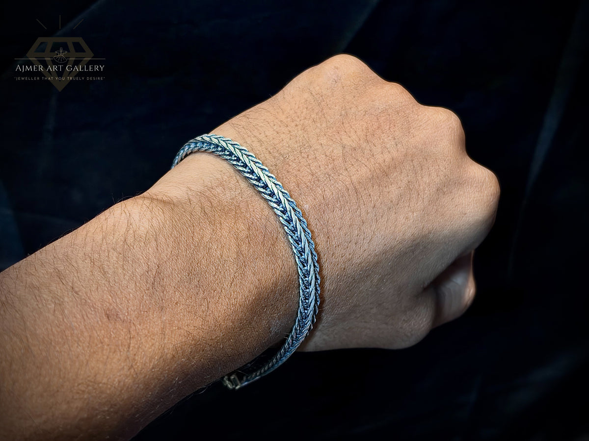 Men's Silver Lightweight Bracelet