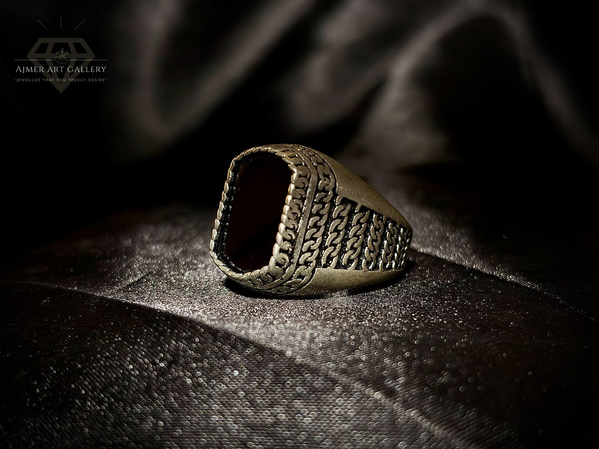 Men's Aqeeq / Agate Ring