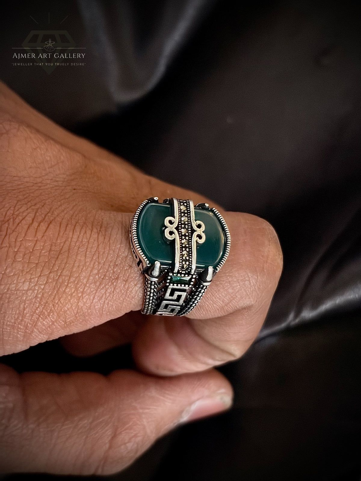 Men's Aqeeq / Agate Ring