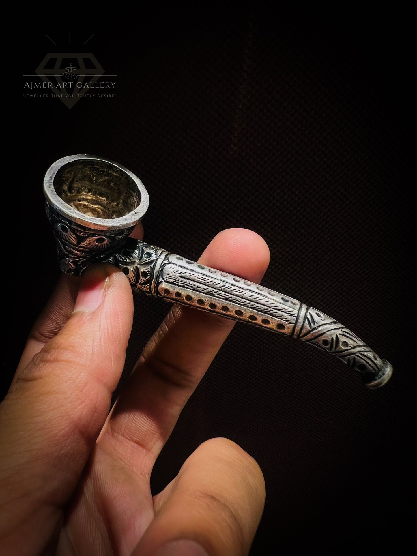 Smoke Pipe In 92.5 Silver