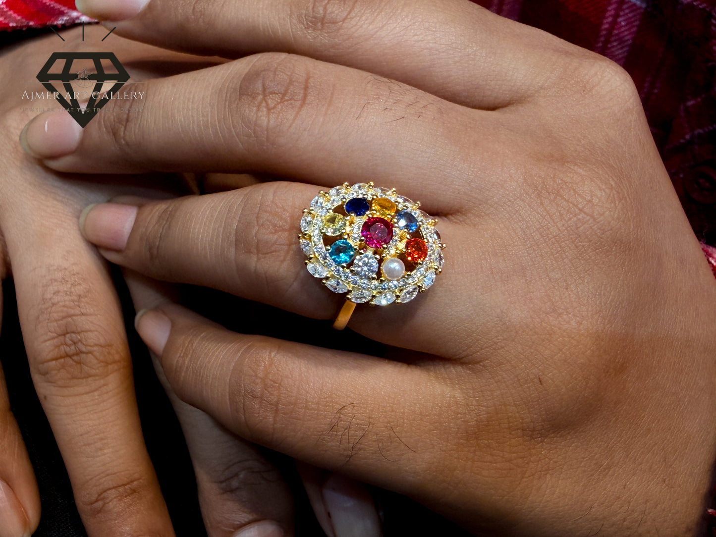 Colorful Zirconia diamond Women Ring