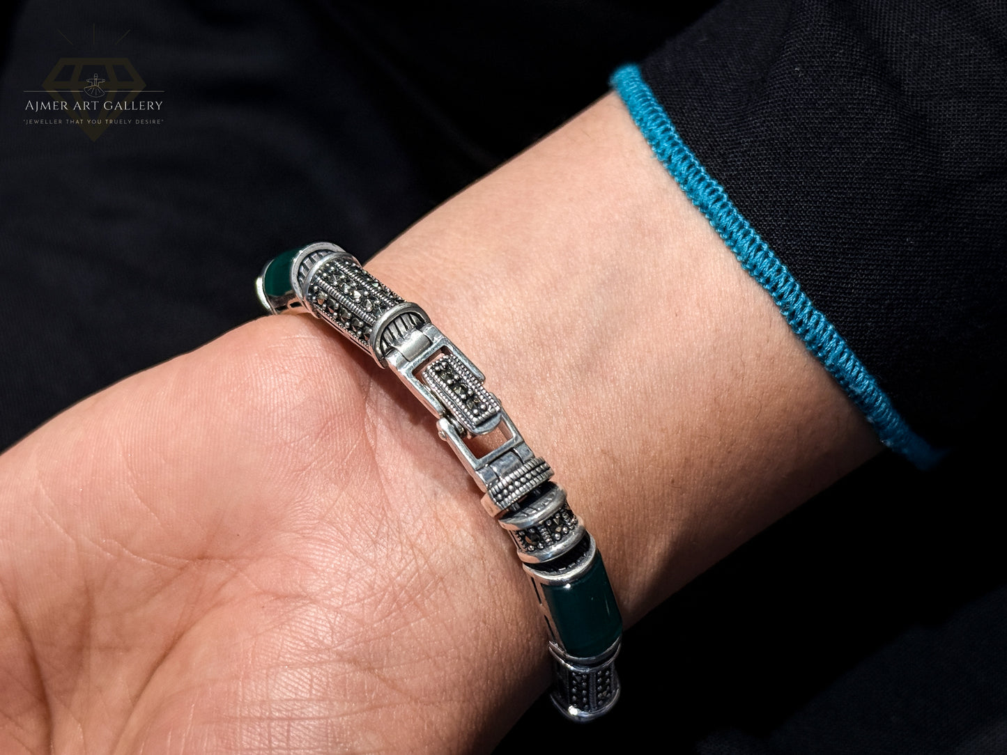 Premium Green Gemstone Bracelet For Women
