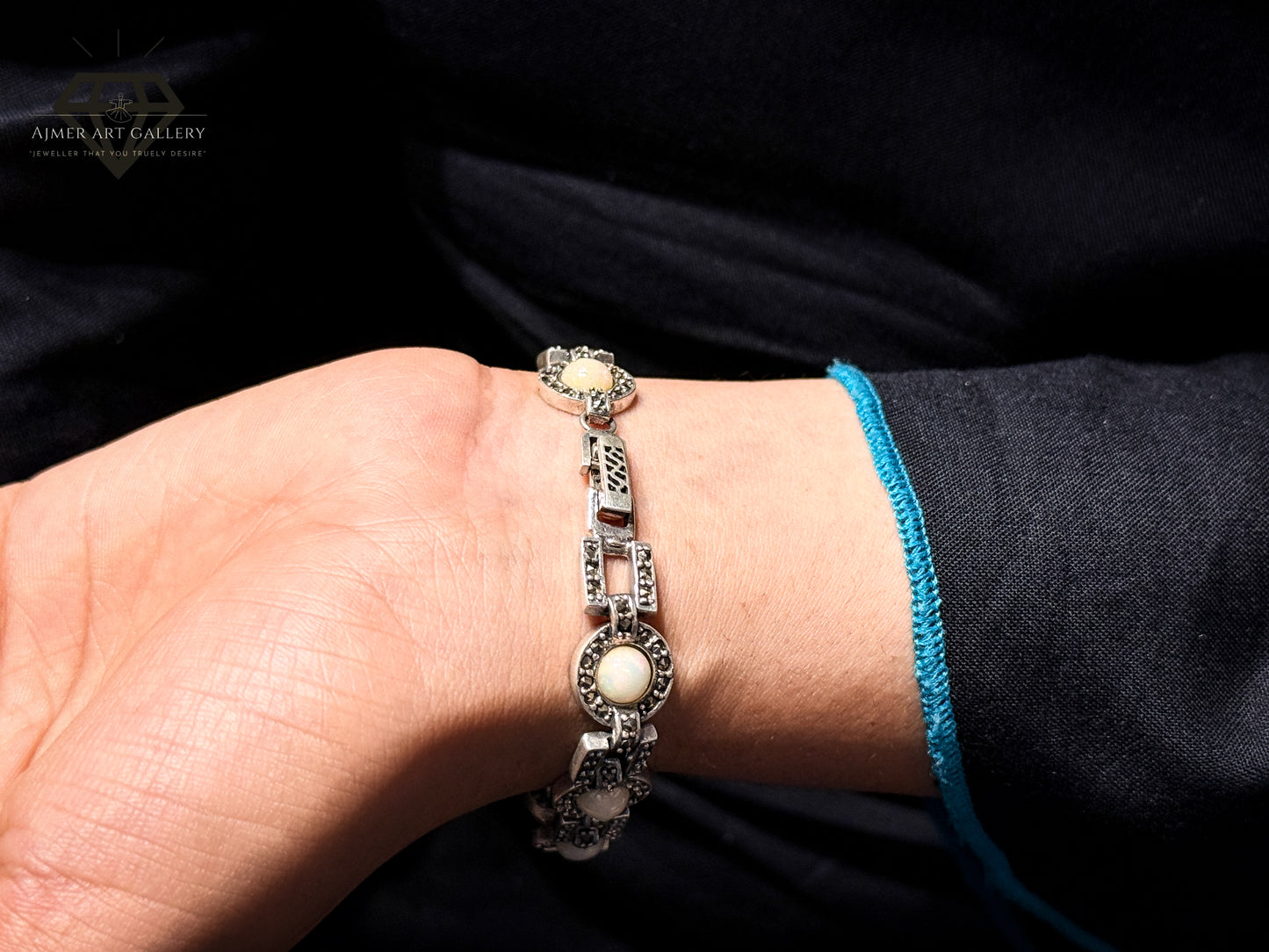 Premium Off White Gemstones Bracelet For Women