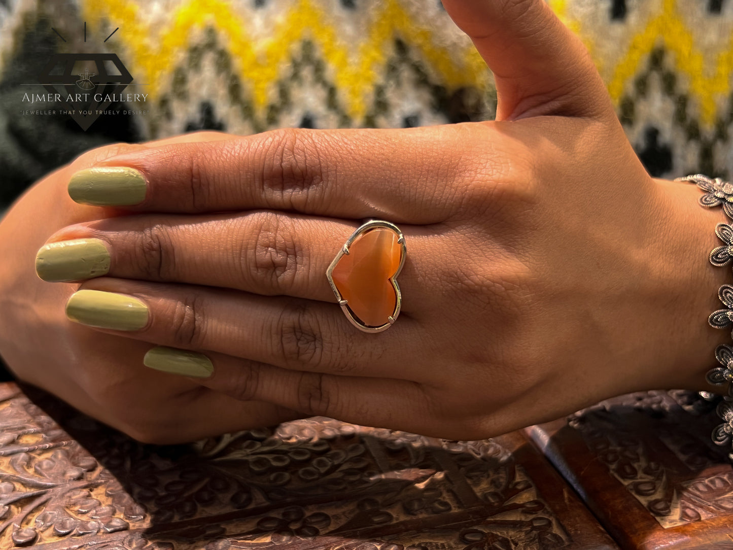 Pure 92.5 Italian Silver Ladies Heart Ring