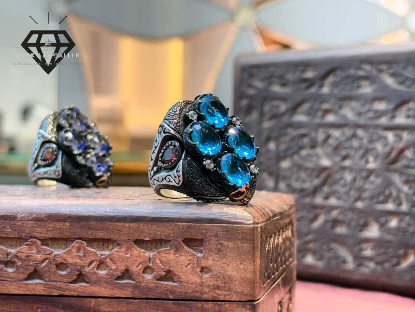 Blue Zirconia Ring
