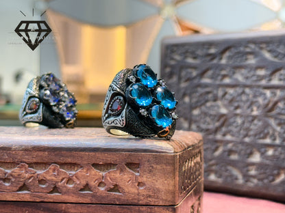 Blue Zirconia Ring
