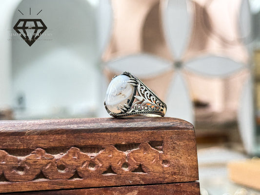 Sulemani Aqeeq/Agate Stone Turkish Ring.