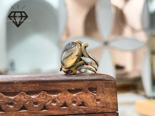 Sulemani Aqeeq/Agate Stone Turkish Ring.
