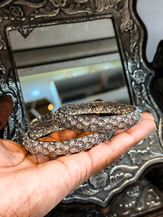 Pure 92.5 Italian Silver Bangles