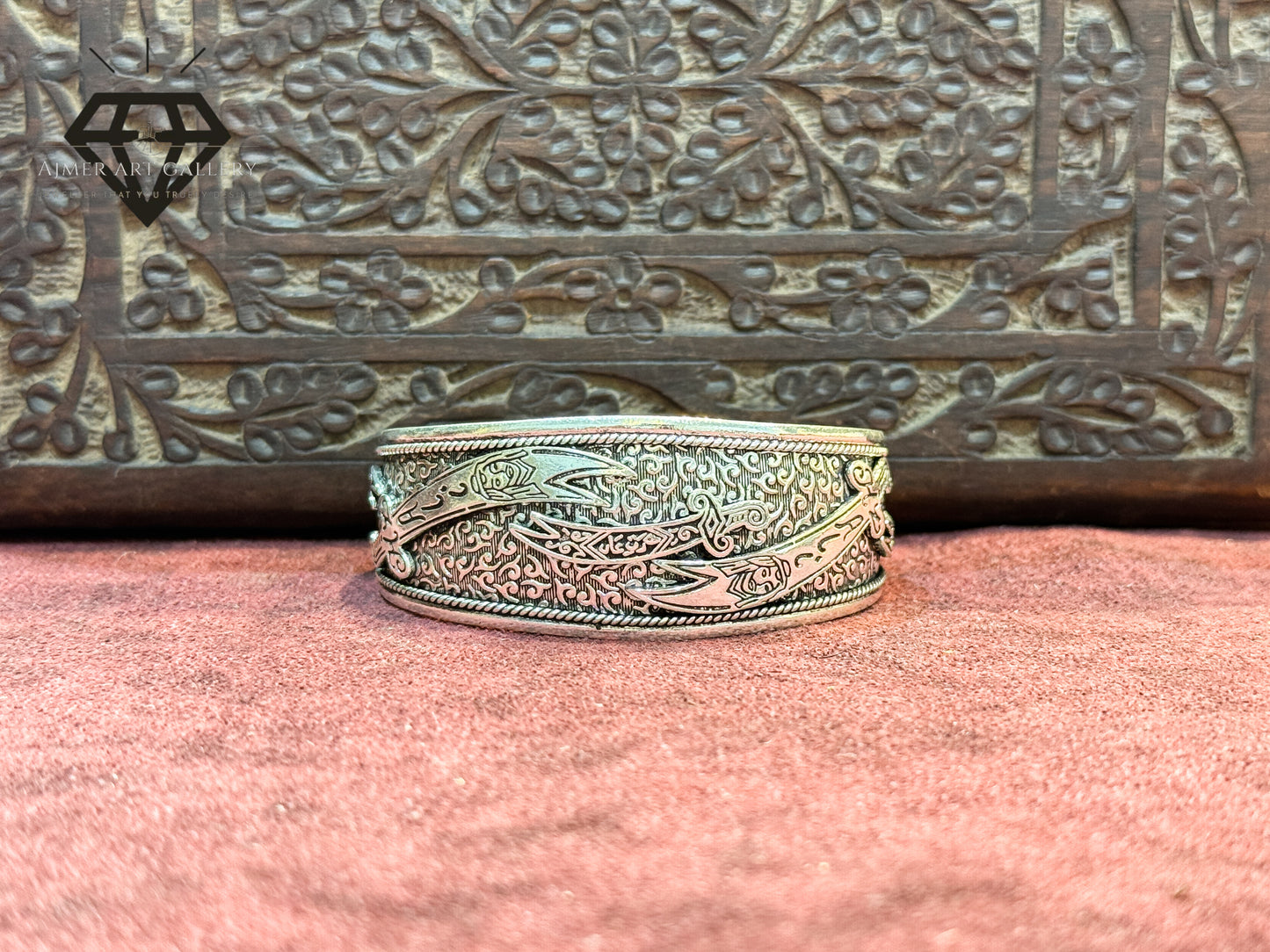 Zulfikar Oxidised Silver Kada