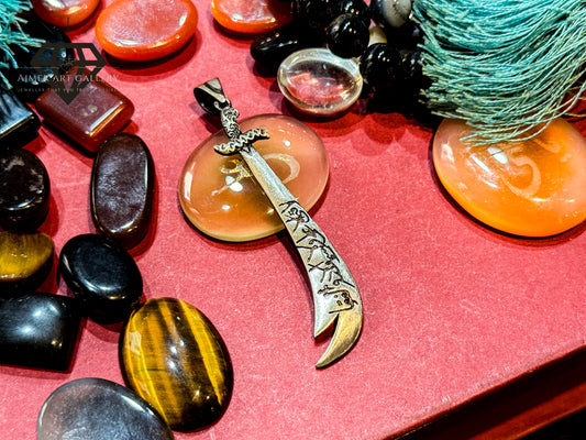 Pure 92.5 Italian Silver Zulfikar Pendant