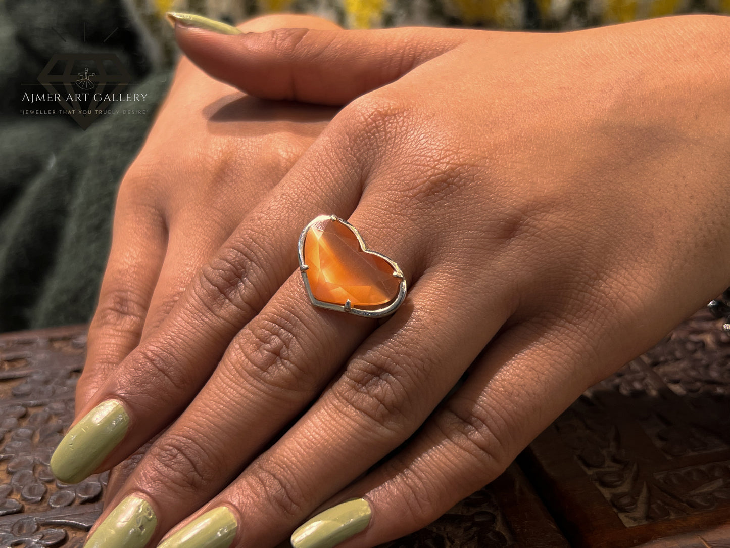 Pure 92.5 Italian Silver Ladies Heart Ring