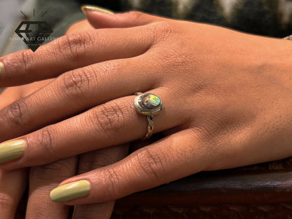 Pure 92.5 Italian Silver Ladies Ring Ring