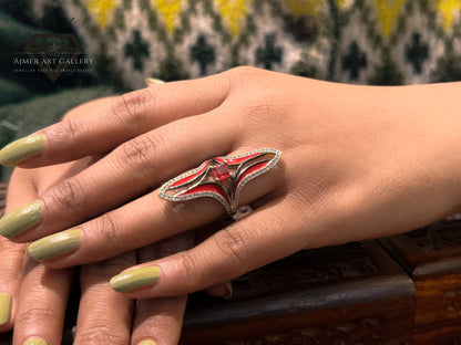 Pure 92.5 Italian Silver Ladies Ring Beautiful Ring