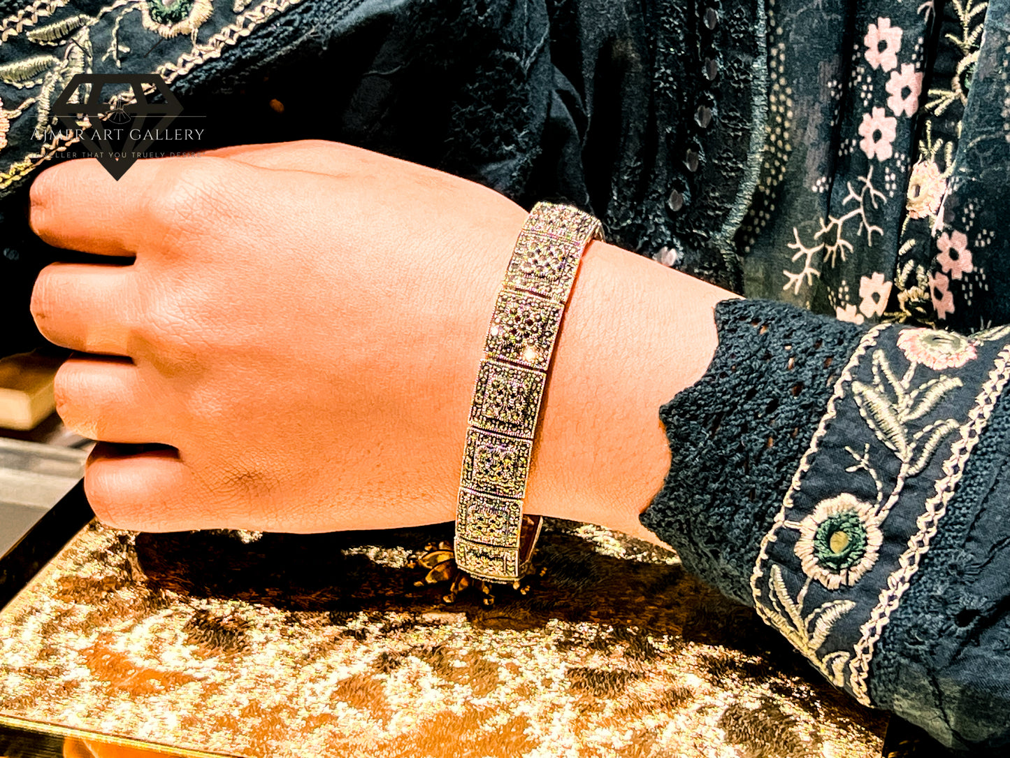 Pure 92.5 Italian Silver Ladies Marcasite Bracelet