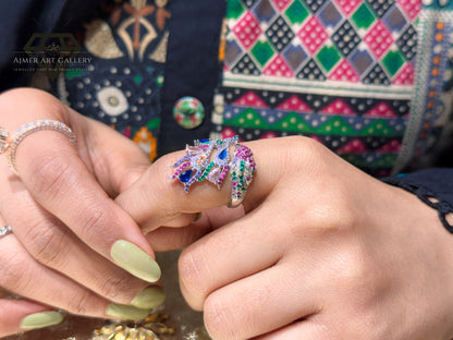 Pure 92.5 Italian Silver Ladies Ring