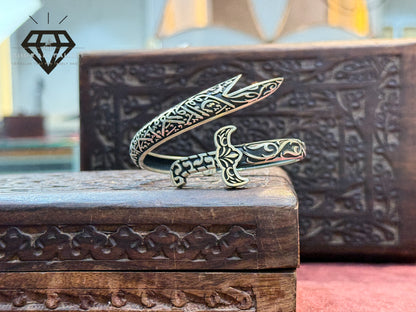 Zulfikar Ayat Black Oxidised Silver Kada