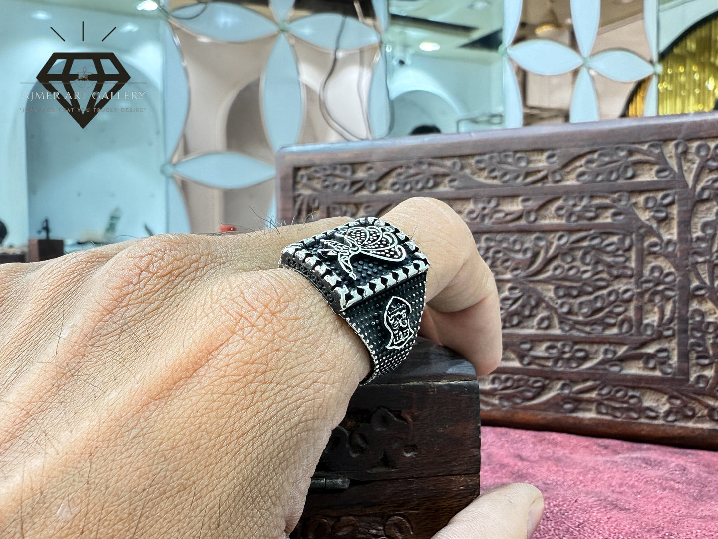 Sufi Symbol Pure Silver Ring