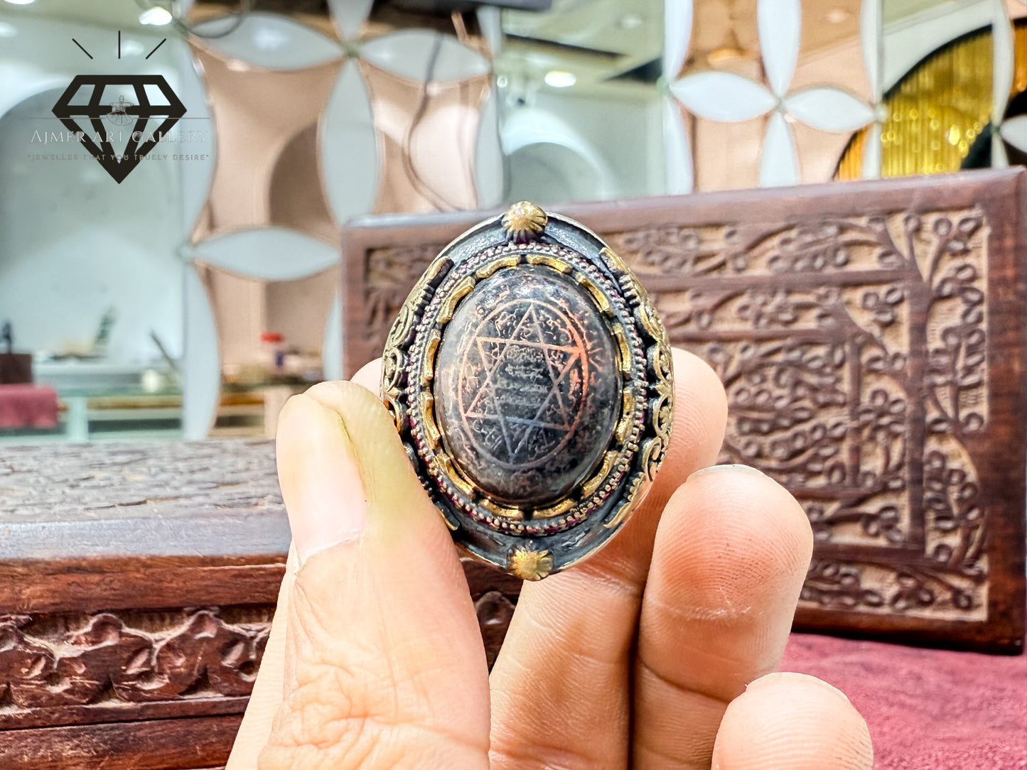 Sulemani Naksh Pure Silver Turkish Ring