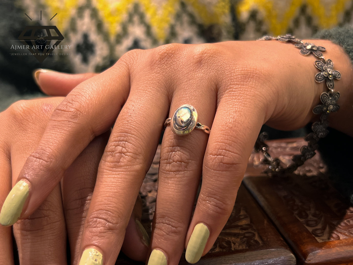 Pure 92.5 Italian Silver Ladies Ring Ring