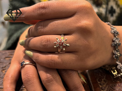 Pure 92.5 Italian Silver Ladies Turtle Design Ladies Ring