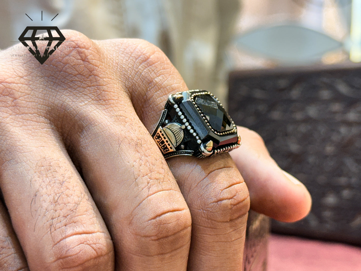 Black Zirconia Ring