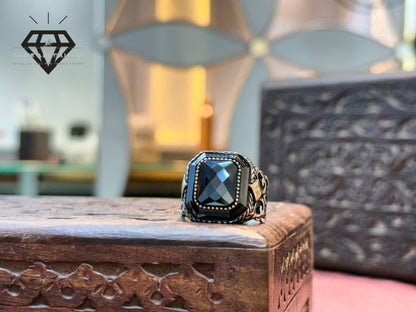 Black Zirconia Turkish Ring