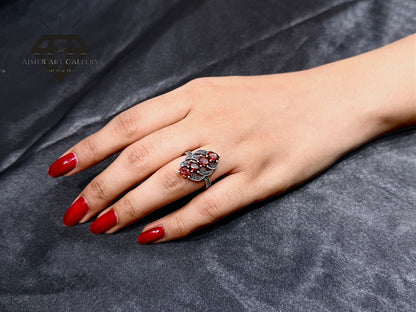Red Diamond Couple Ring