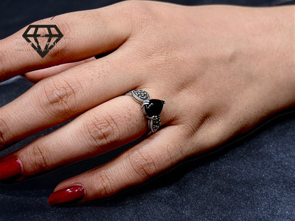 Black Aqeeq Couple Ring