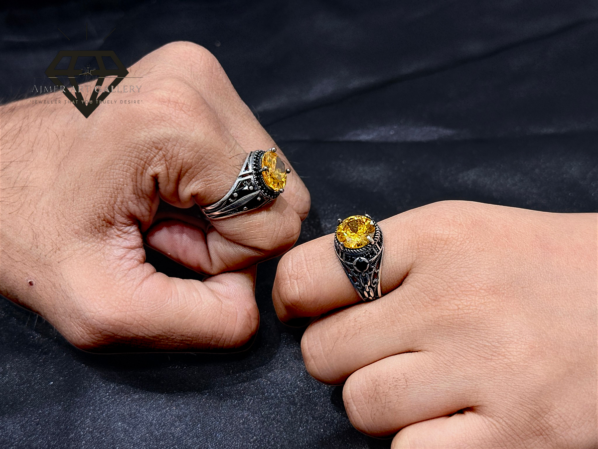 Yellow Diamond Couple Ring