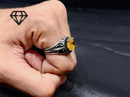Yellow Diamond Couple Ring