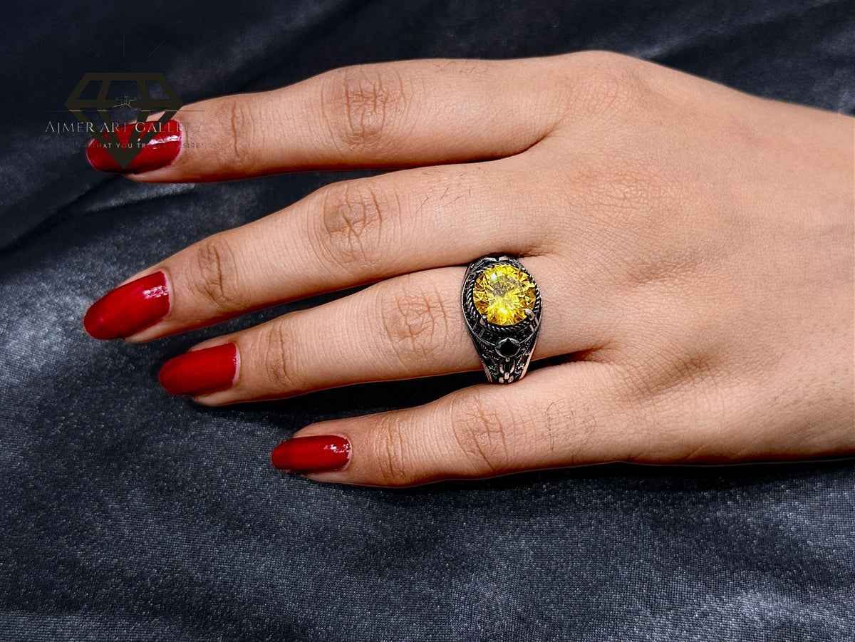 Yellow Diamond Couple Ring