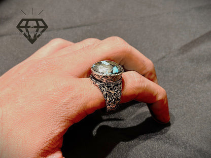 Feroza Stone Couple Ring