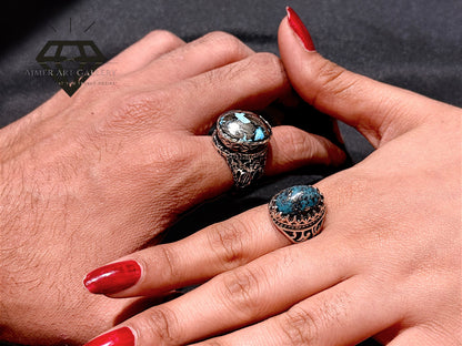 Feroza Stone Couple Ring