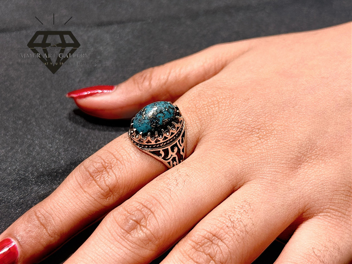 Feroza Stone Couple Ring